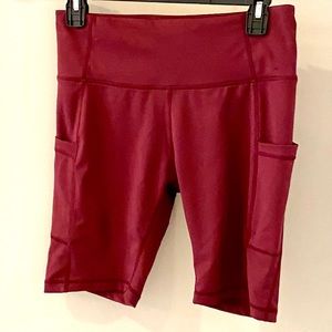 NWOT Baleaf 8” High Waist Biker Shorts w/ pockets